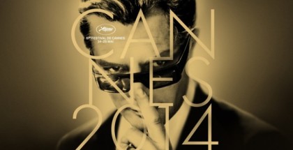 This photo provided Tuesday, April 15, 2014, by the Festival de Cannes shows the official poster of the 67th International Film Festival of Cannes. The poster showing actor Marcello Mastroianni is based on Federico Fellini 1963 film "8 1/2". The festival will run from May 14 to 25, 2014. (AP Photo/Festival De Cannes)