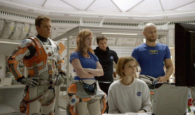 seul sur mars matt damon jessica chastain kate mara